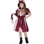ハロウィン衣装　子供　女の子　ワンピース　猫　110-150ｃｍ　仮装　コスチューム