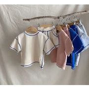 夏新作　２点セット　シャツ+パンツセット　4色　子供服　キッズ 　韓国ファッション　カジュアル系