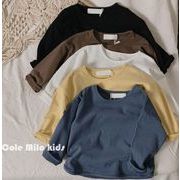 2022 子供服 韓国風子供服 ベビー服  カジュアル   長袖    トップスTシャツ   キッズ服 男女兼用5色