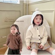 韓国風子供服  子供服  ベビー服  コート ニットセーター カーディガン 可愛い 長袖 トップス2色