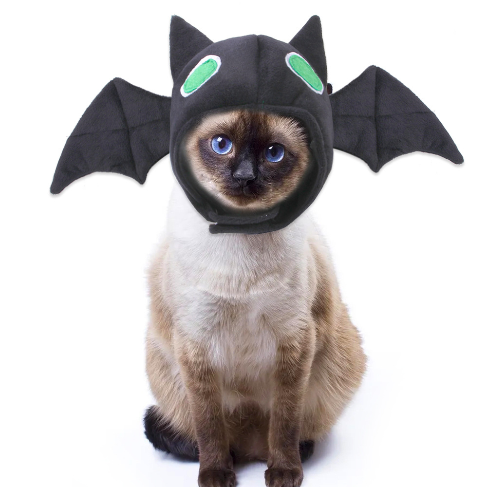 激安 ペット用帽子 犬用猫用 仮装帽子 大中小型犬/猫 ハロウィン Halloween ボア 蝙蝠バット