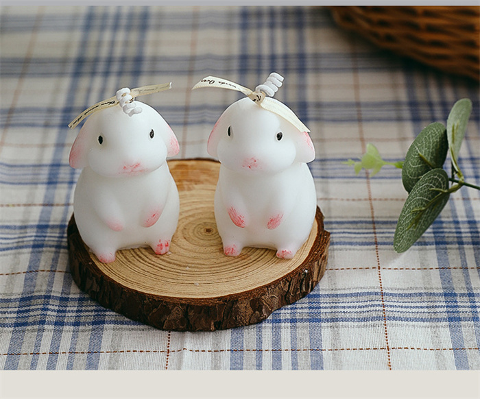 ウサギ キャンドル かわいい 箱付き ロウソク スイーツ 新品 ウサギ キャンドル かわいい 箱付き ロウソク スイーツ 新品