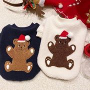新作   熊　クマさん　クリスマス　犬服     猫服　 犬   猫　 ワンちゃん服　ペット服　（XS-XL）
