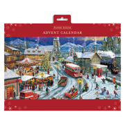 アドベントカレンダー クリスマス 横型ラージ グリーティングカード