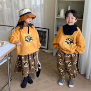 秋冬　キッズ服　子供服　パーカー　カジュアル　スカート　ズボン　綿