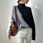 【2022秋服】韓国風レディース服　  優しい　きれいめ　セーター　ニット　