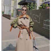 韓国風 優雅女性らしい ゆったりする 気質 ファッション カラーマッチング トレンチコート コート