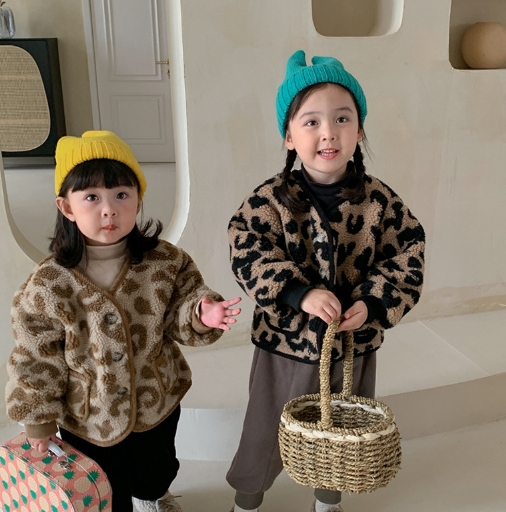 韓国風子供服 トップス　コート子供服   女の子  かわいい長袖ジャケット　キッズ服 厚手2色