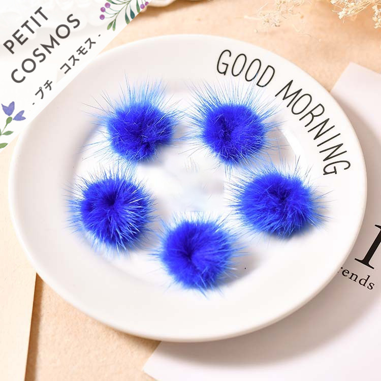 21色☆3CMファーボール ボンボンボール ふわふわ フェイクファー アクセサリーパーツ ハンドメイド 毛玉