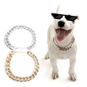 激安 ペット用品 アクセサリー 犬用猫用 中小型犬/猫 ネックレス チェーン 首輪 2色