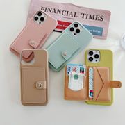 新作スマホケース★ iPhone14ケース カード収納 財布型 ライチの皮模様 ファッション iPhone Case