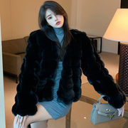 秋INS 新作ファッション レトロ 韓国風 エレガント  2色　毛糸コート