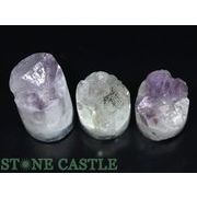 ☆原石一点物☆【原石】アメジスト筒型原石 (3個セット) No.49
