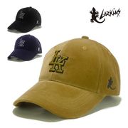　LARKiNSLKロゴ刺繍ベロアローキャップ　ヤング帽子