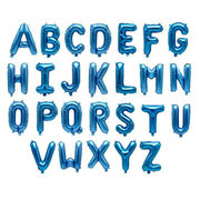 16インチ    A-Z  青 英字      装飾     デコレーション     誕生日のレイアウト用品