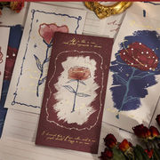 紙物 ラッピング 手帳素材 祝い バレンタイン 新年/告白/祝日通用 バラ薔薇 便箋4枚+封筒2枚