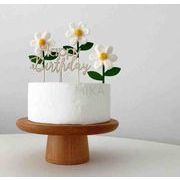2022新作 INS 装飾 雑貨 ケーキ用　花  もくしつ　誕生日飾り ケーキの札　 撮影道具