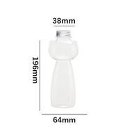 500mlドリンク ボトル 装飾 プラスチック デコパーツ収納 DIY 空 ハート形 キャンディ 瓶  コンテナ 蓋付き