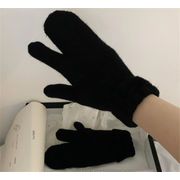 バッグ指手袋 可愛い 麻花 ニット 秋冬 カジュアル 厚い 暖かい サイクリング 毛糸手袋 バッグ手袋
