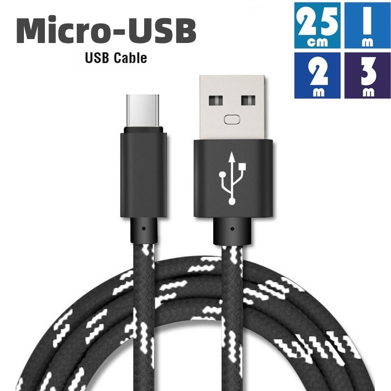 Micro-USB 充電ケーブル USB 急速充電 断線防止 データ転送可能USBケーブル 25cm 1m 1.5m 2m 3m 錦綉 株式会社  問屋・仕入れ・卸・卸売の専門【仕入れならNETSEA】