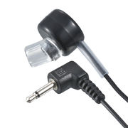 モノラルイヤホン２．５　Ｌ型　１Ｍ　黒