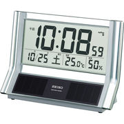 セイコー ハイブリッド・ソーラーデジタル電波置時計 SQ690S