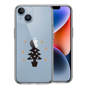 iPhone 14 Plus 側面ソフト 背面ハード ハイブリッド クリア ケース Christmas tree クリスマス