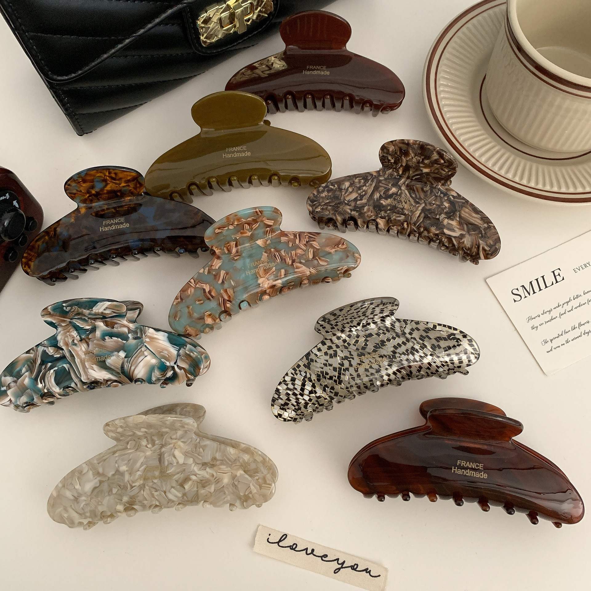 バンスクリップ　ヘアクリップ　ヘアアクセサリー　ビンテージ　デザイン　INS　韓国風