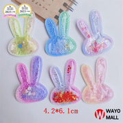 PVCデコパーツ DIY素材 アクセサリー 貼り付けパーツ 手芸材料 ヘアアクセサリーパーツ