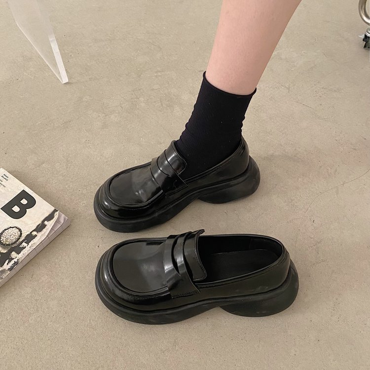 革靴 ローファー シューズ 厚底ローファー 厚底靴 通学 春夏秋 高校生