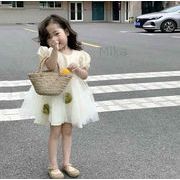 可愛い キッズ 半袖 デザイン感 子供服 韓国子供服 ワンピース 女の子 2023新作 ワンピース 子供服