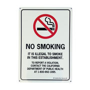 SECURITY SIGN / NO SMOKING セキュリティサイン　看板