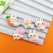 ウサギ アクセサリーパーツ スマホケース美容 デコパーツ ハンドメイド 可愛い