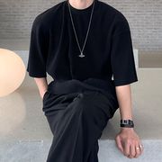 ユニセックス　メンズ　韓国風　短袖　シャツ　カジュアル　大きいサイズ　ストリート系☆2023新作