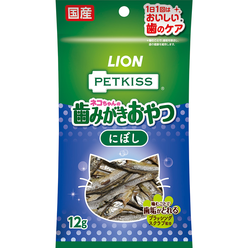 ［ライオン］PETKISS(ペットキッス) FOR CAT オーラルケア にぼし 12g