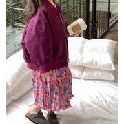 2023夏新作 ベビー服 韓国風子供服 チェックスカート 女の子 ハーフスカート 80cm-150cm