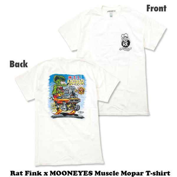 Rat Fink x MOONEYES Muscle Mopar Tシャツ 【ラットフィンク 】【ムーンアイズ】