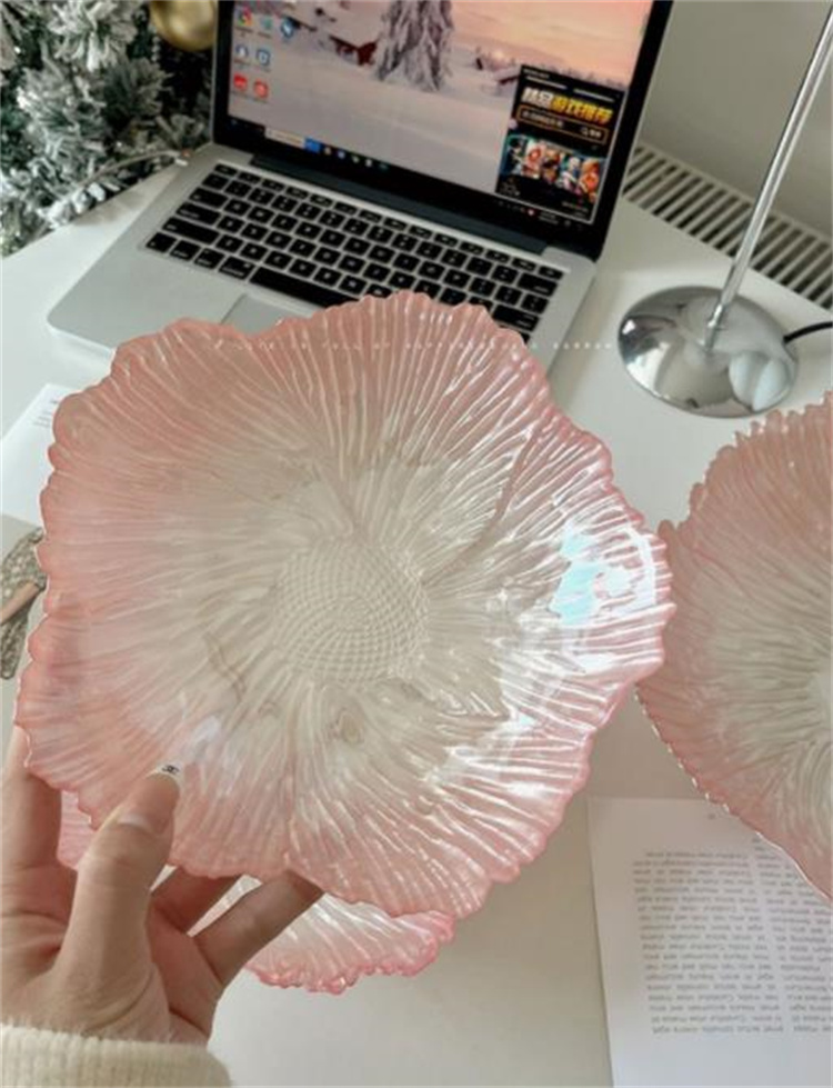 見ていてとても綺麗です INSスタイル 3点セット 果物皿 現代 クリスタル ガラス スナック皿  皿