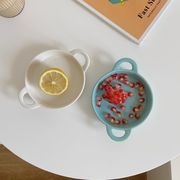 お皿   撮影用    ins   洋食皿   韓国風   食器   写真道具   両耳小皿