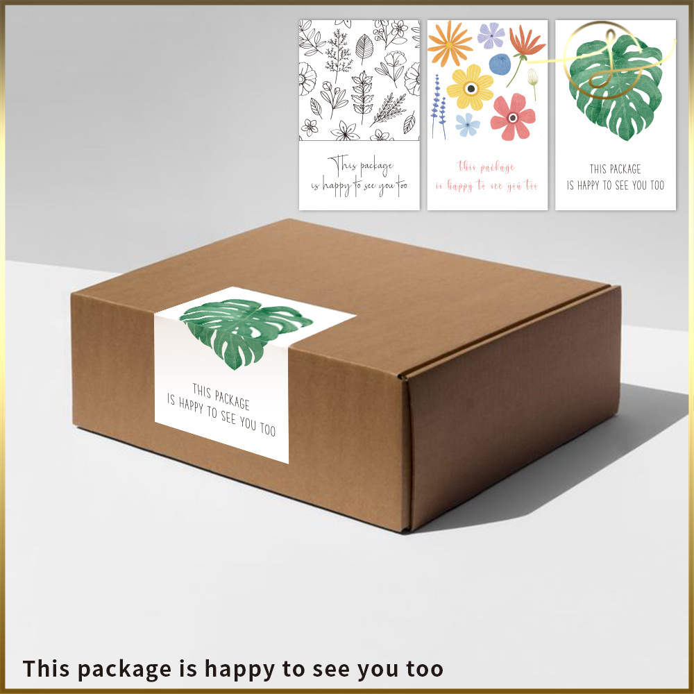 【3種】ありがとうシール 花 イラスト 販促シール ラベル ステッカー ギフト 包装 ラッピング用品 梱包材
