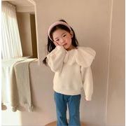 春秋新作    女の子 ニットトップ、 子供服、  ファッションカジュアルセーター ★80-130