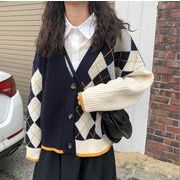 2022春秋レディースニットコート★韓国風のニットカーディガン★ファッションセーター★F