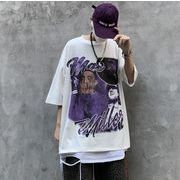 韓国風　メンズ夏新しい　半袖Tシャツ， 気質ファッションTシャツ★ Tシャツ★M-2X