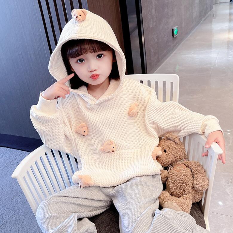 春と秋 女の子  パーカートップス パーカー 子供服 キッズ服 おしゃれ★80-140