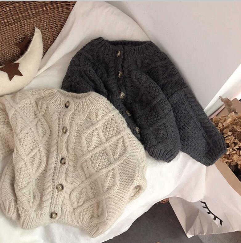 秋と冬女の子プルオーバーニットセーター、かわいいセーター、子供服、、しいファッション★80-150