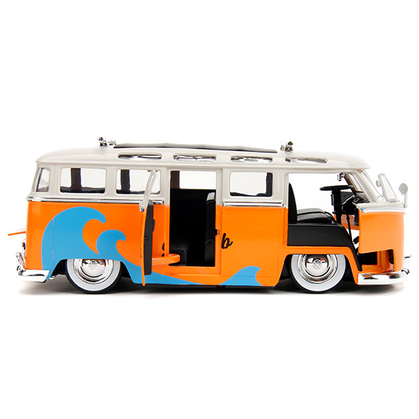 JADA TOYS 1:24 PUNCH BUGGY 1962 Volkswagen Bus ミニカー | 卸売