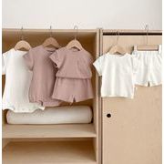 夏新作 連体服 韓国版 赤ちゃん  Tシャツ 半ズボン  2つ セット 男女兼用 子供服
