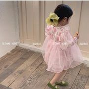 2023夏人気   韓国風子供服    キッズ   ベビー服    トップス   ワンピース     袖なし   プリンセス