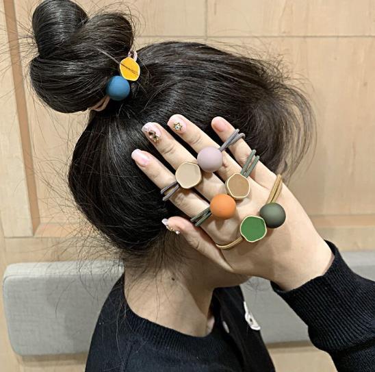 新作 韓国風  髪飾り   レディース  ヘアアクセサリー  ヘアゴム  可愛い  5色