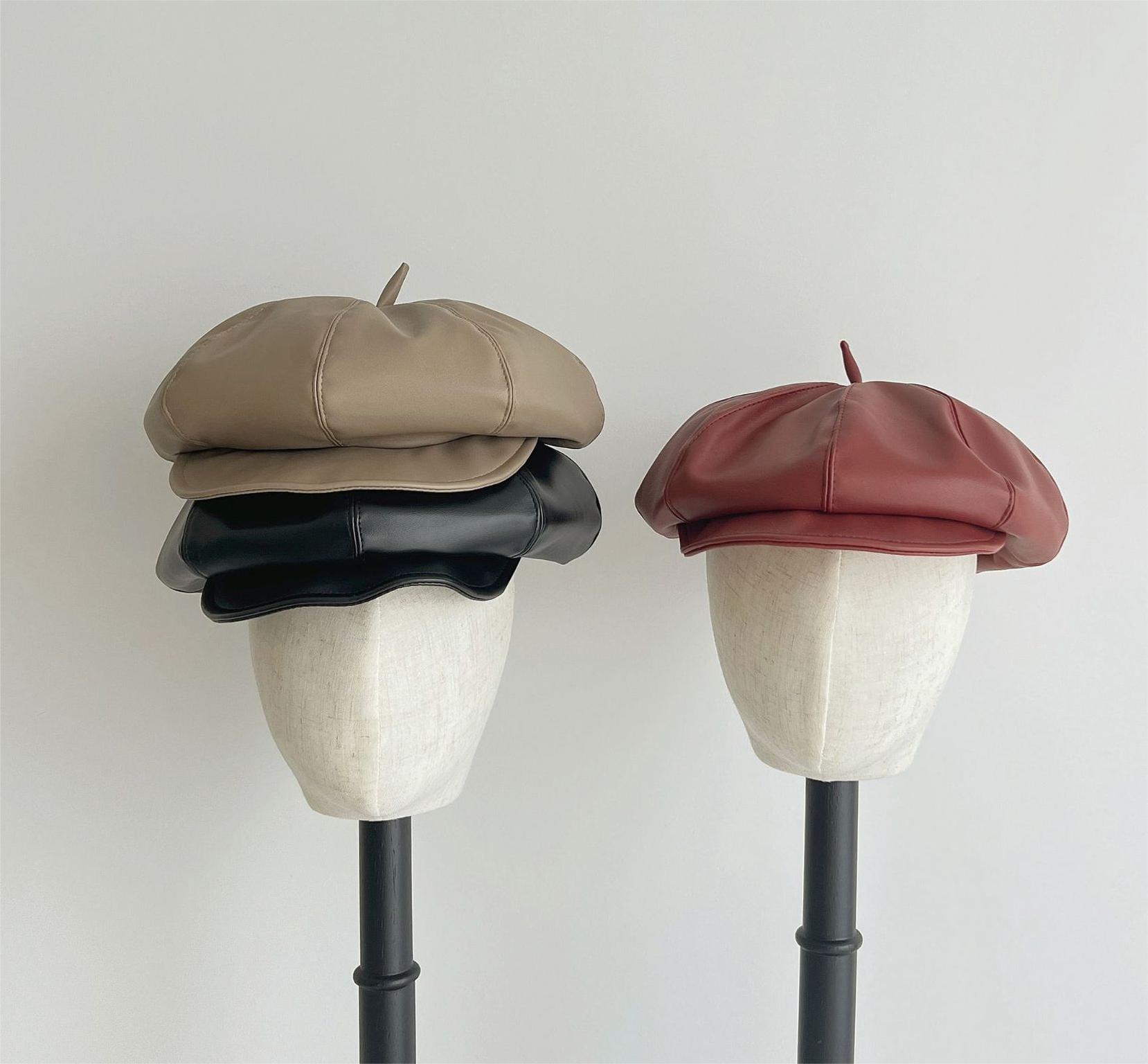 ins新品  韓国風   ハット 子供用    キッズ 帽子   ハンチング帽    ベレー帽    男女兼用  4色